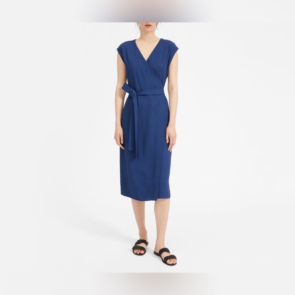 Everlane - The Japanese GoWeave Short-Sleeve Wrap Dress - 00